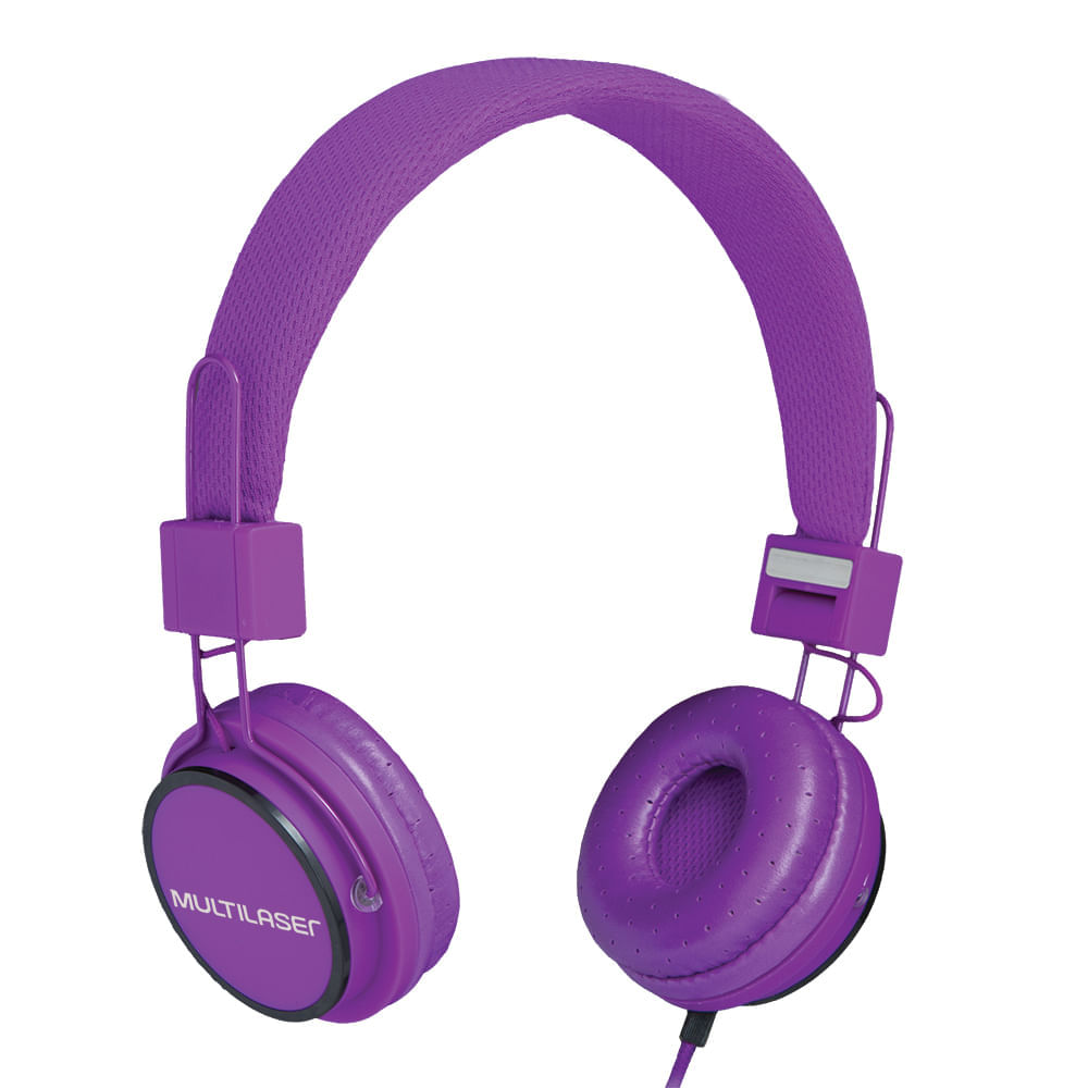 Encontraproduto.com.br - Fone De Ouvido Multilaser Com Microfone Headfun Roxo P2 - PH090