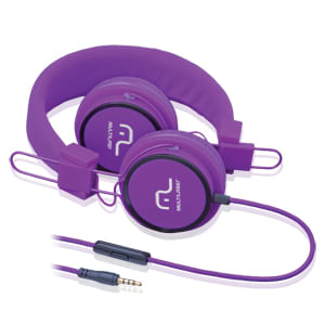 Encontraproduto.com.br - Fone De Ouvido Multilaser Com Microfone Headfun Roxo P2 - PH090