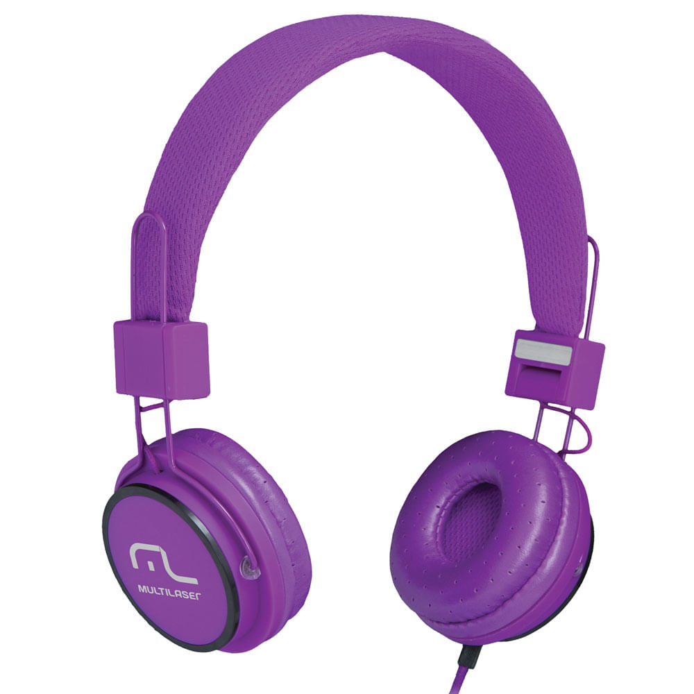 Encontraproduto.com.br - Fone De Ouvido Multilaser Com Microfone Headfun Roxo P2 - PH090