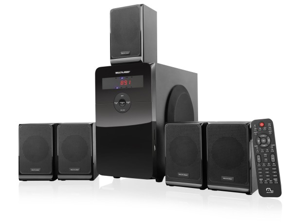 Encontraproduto.com.br - Caixa De Som Multilaser 5.1 Home Theater 100W Rms - SP160