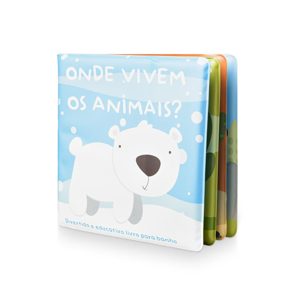 Encontraproduto.com.br - Livro de Banho Onde Vivem os Animais Multicolor +4m Multikids Baby - BB1138