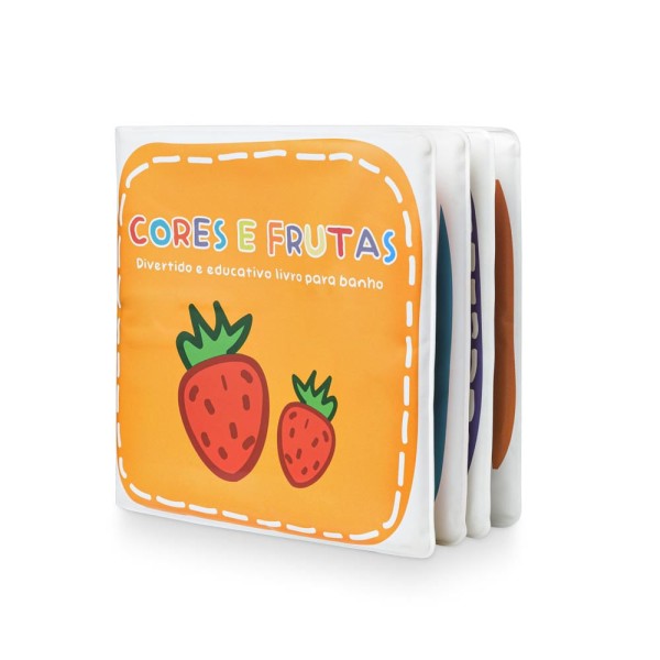 Encontraproduto.com.br - Livro De Banho Cores E Frutas Multicolor 4 Multikids Baby