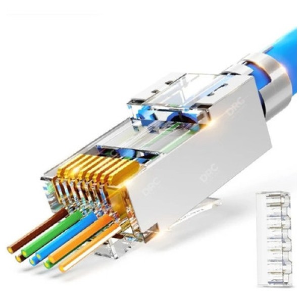 Encontraproduto.com.br - Cabo Conector Rj45 Para Cat6 100 Unidades Multilaser - WI260