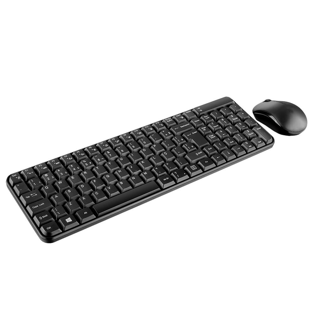 Encontraproduto.com.br - Teclado e Mouse Sem Fio 2.4ghz Usb Pt Tc183 Multilaser