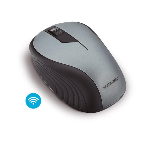 Encontraproduto.com.br - Mouse Sem Fio 2.4Ghz Usb Preto Grafite Multilaser - MO213