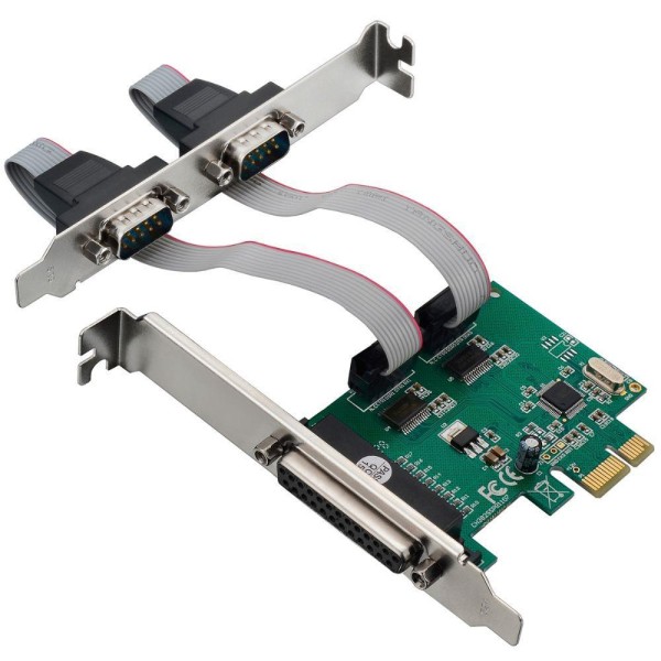 Encontraproduto.com.br - Placa PCI Express com 2 Portas Seriais + 1 Porta Paralela de 2 Mbp Multi - GA128