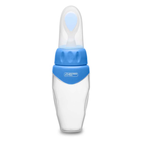 Encontraproduto.com.br - Colher Dosadora para Papinha Funny Meal Azul Multikids Baby - BB067