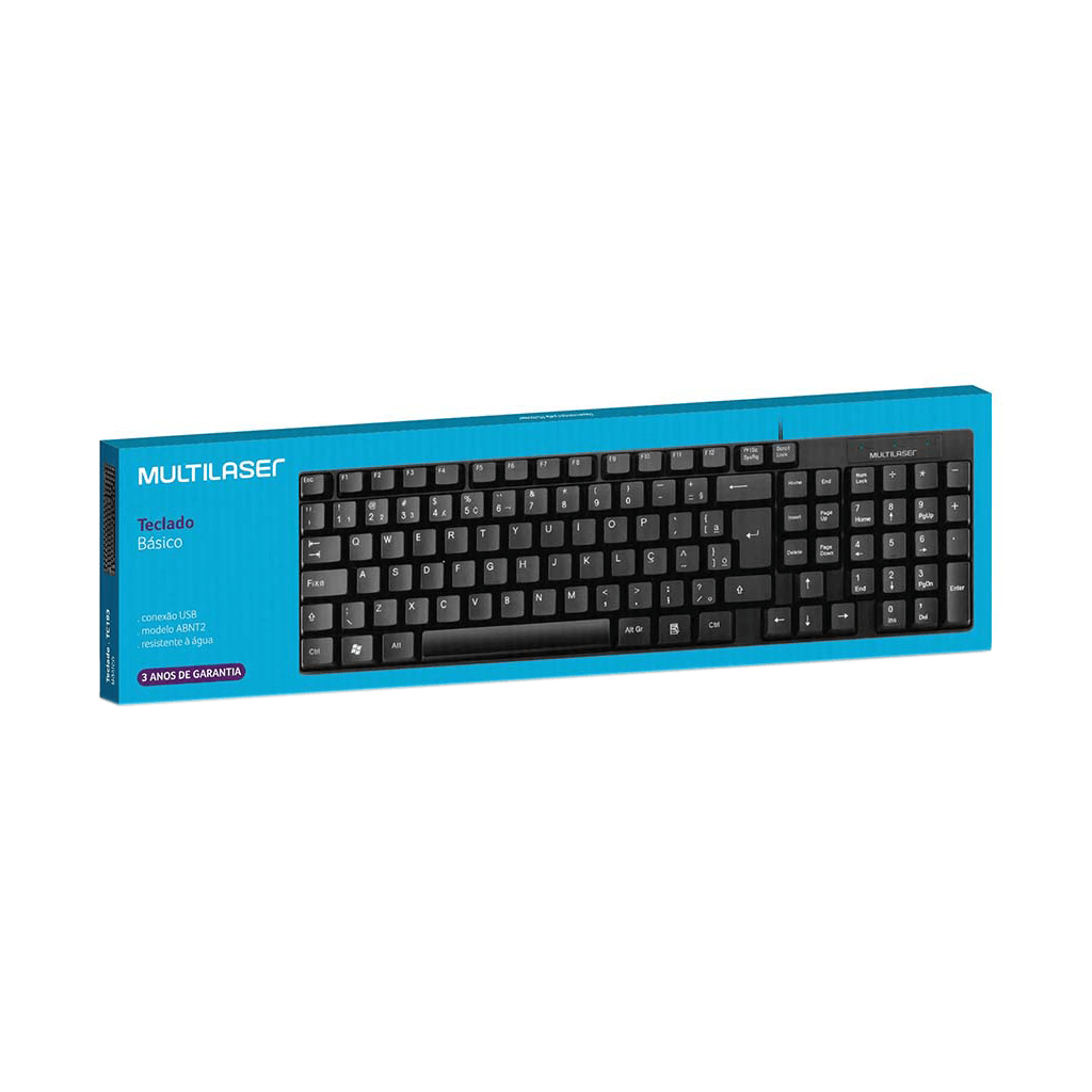 Encontraproduto.com.br - Teclado com Fio USB Resistente à Água TC193 – Multilaser