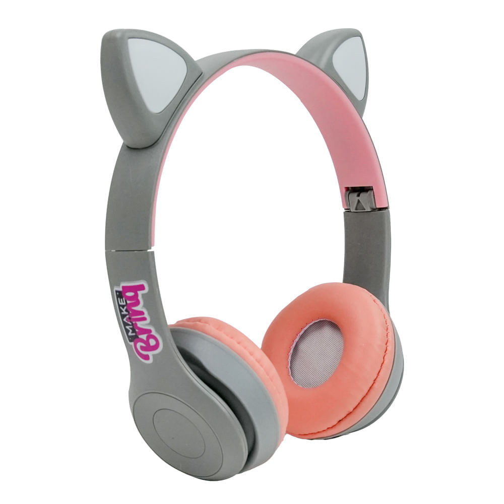Encontraproduto.com.br - Fone de Ouvido - Cat Fone Bluetooth Make Brinq Mk90 - Polibrinq