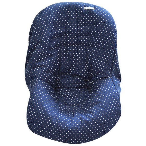 Encontraproduto.com.br - Capa De Bebê Conforto Tecido Estampa De Estrelinha Marinho