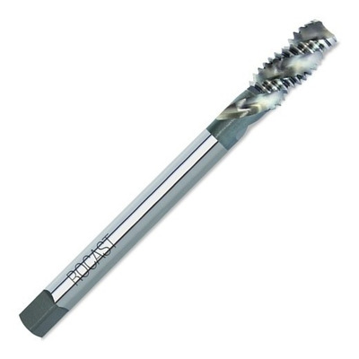 Macho para Máquina em Aço Rápido (HSS) Haste Passante Rosca Unificada Grossa (UNC) - Canal Helicoidal - 1,1/8