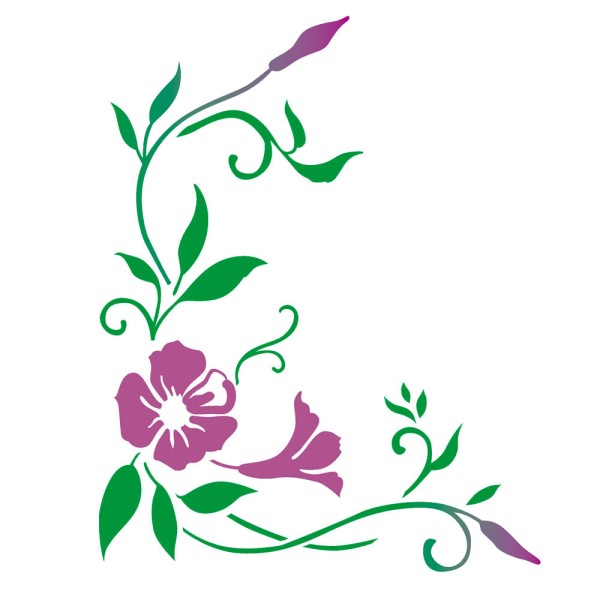 Stencil de Acetato para Pintura OPA 20X25 2264 Cantoneira Mandevilla