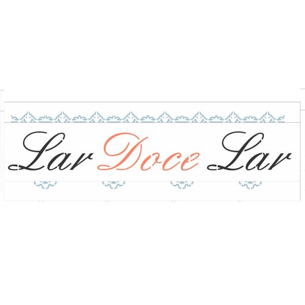 Encontraproduto.com.br - Stencil 06 x 30 cm Frase Lar Doce Lar Ref.2665 OPA
