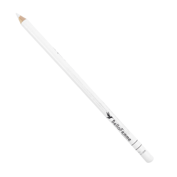Encontraproduto.com.br - Lápis Para Olhos Com Apontador Branco Bella Femme