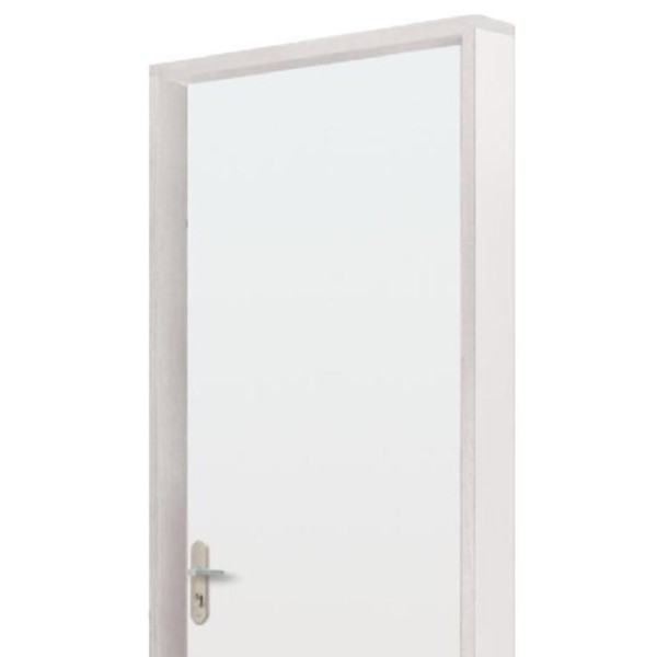 Encontraproduto.com.br - Kit Porta Melamínico para Drywall Mgm 74x215x7 com Batente Regulável Lisa Branco Esquerda