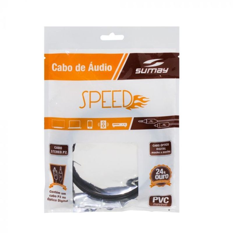Encontraproduto.com.br - Cabo Óptico Speed 1,8 metros Sumay-Op18s