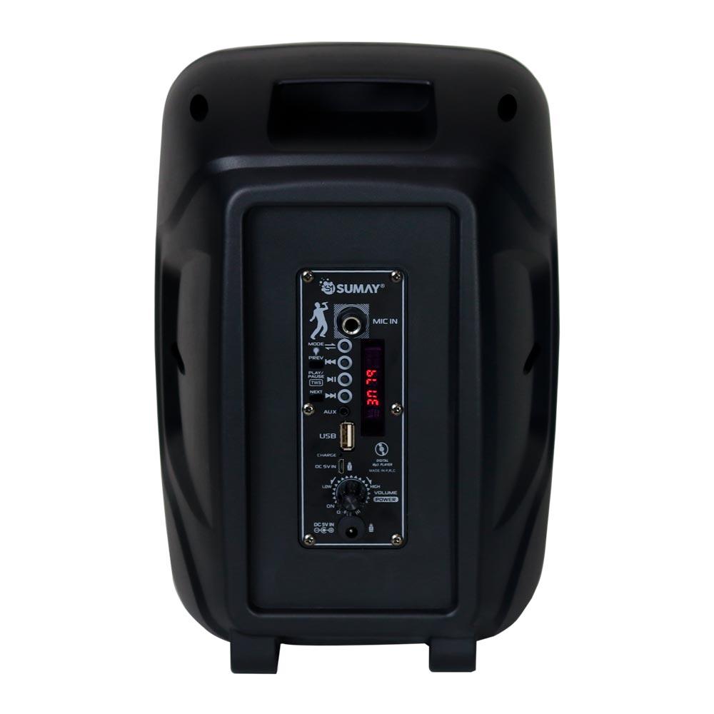 Caixa De Som Amplificada Jump 60W Bluetooth /Fm/Usb/Sd Sumay