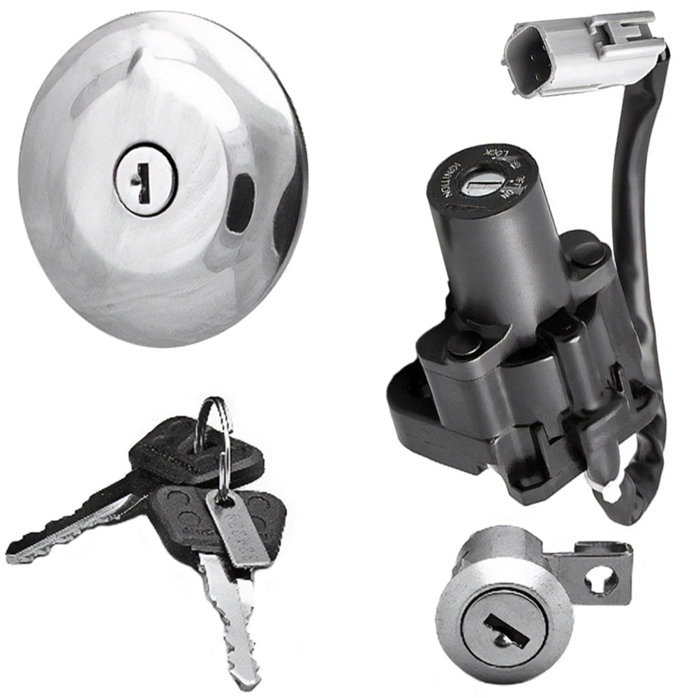 Conjunto Trava Chave Ignição Yamaha YS 250 Fazer 2011 a 2015 Magnetron