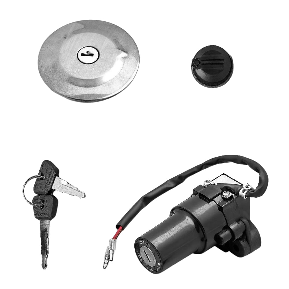 Conjunto Trava Chave Ignição Yamaha XTZ 125 E K 2006 a 2008 Magnetron