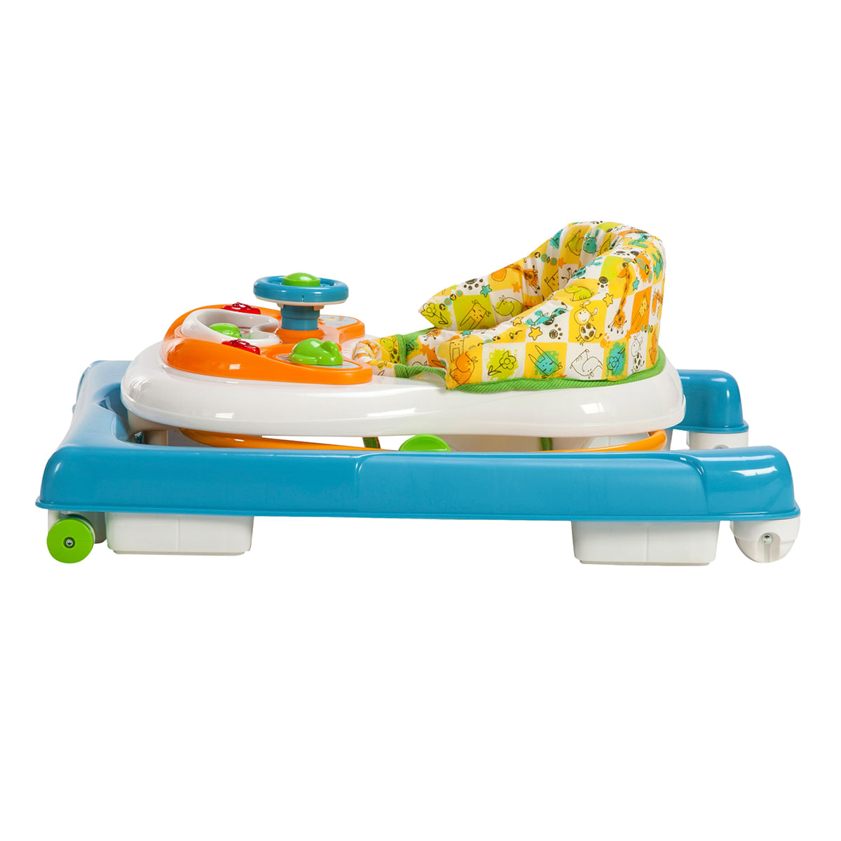 Encontraproduto.com.br - Andador para Bebês Voyage Branco e Azul Buggy BG1401