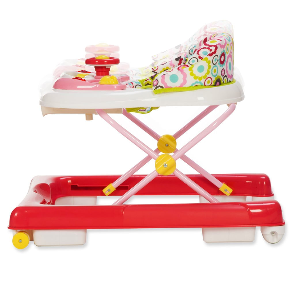 Encontraproduto.com.br - Andador para Bebês Voyage Branco e Azul Buggy BG1401
