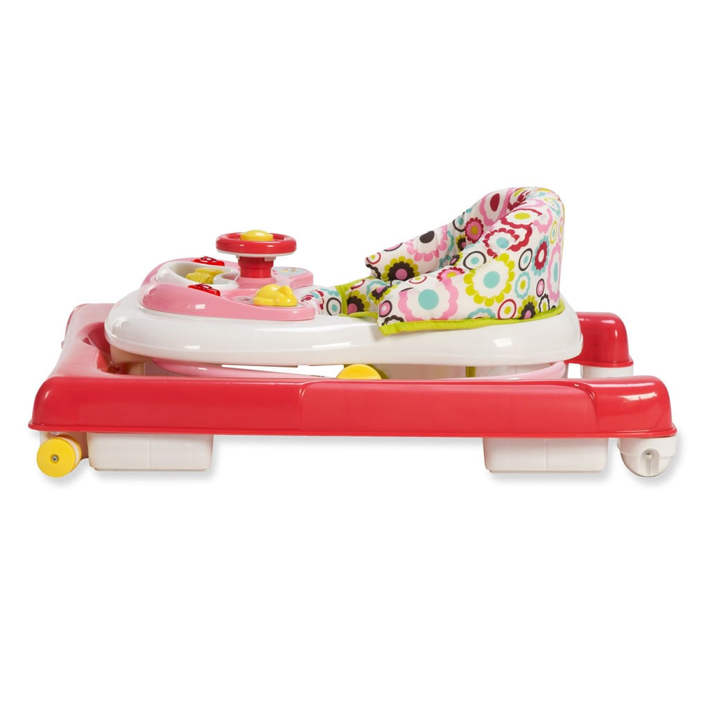Encontraproduto.com.br - Andador para Bebês Voyage Branco e Azul Buggy BG1401