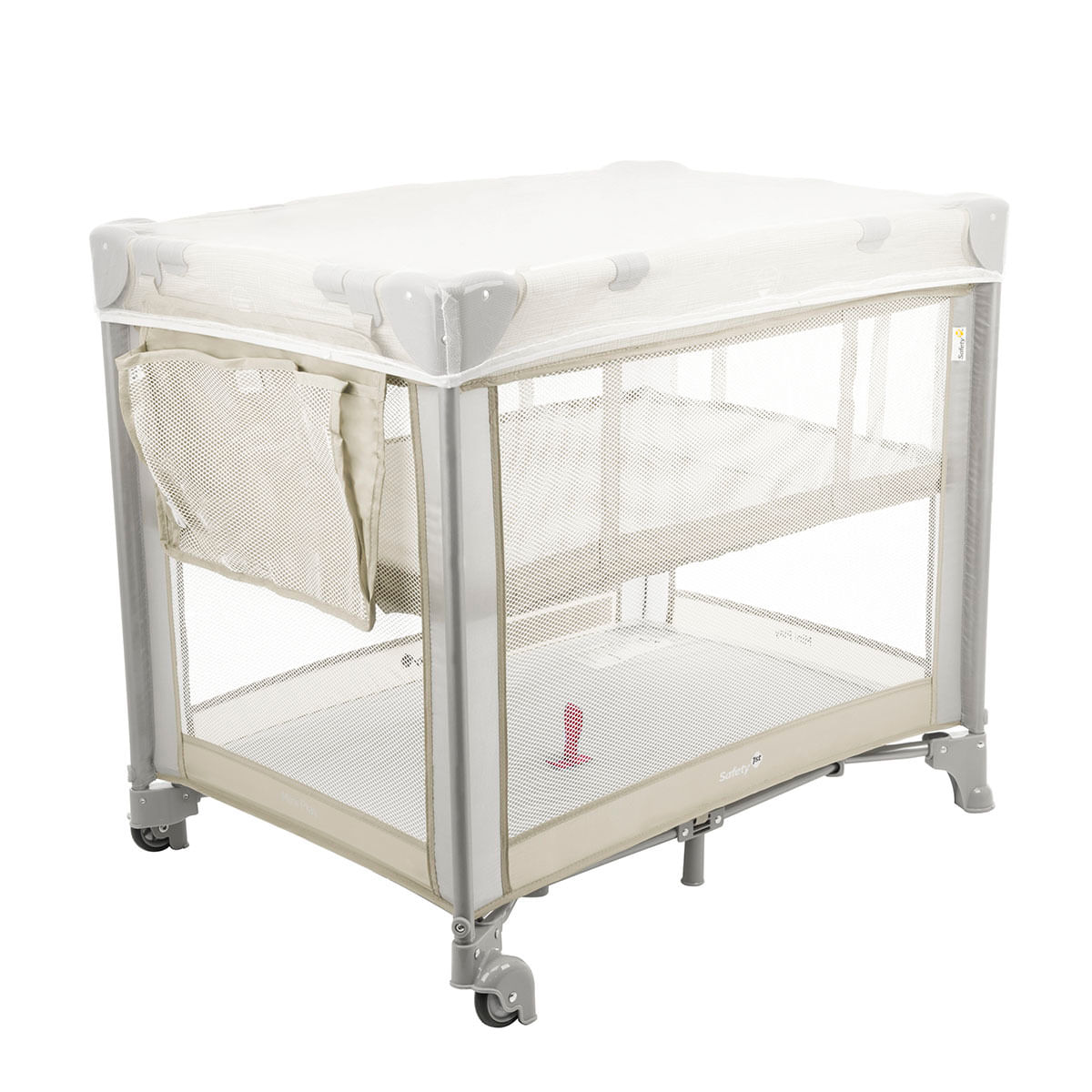 Encontraproduto.com.br - Berço Mini Play Pop Bege - Safety 1st
