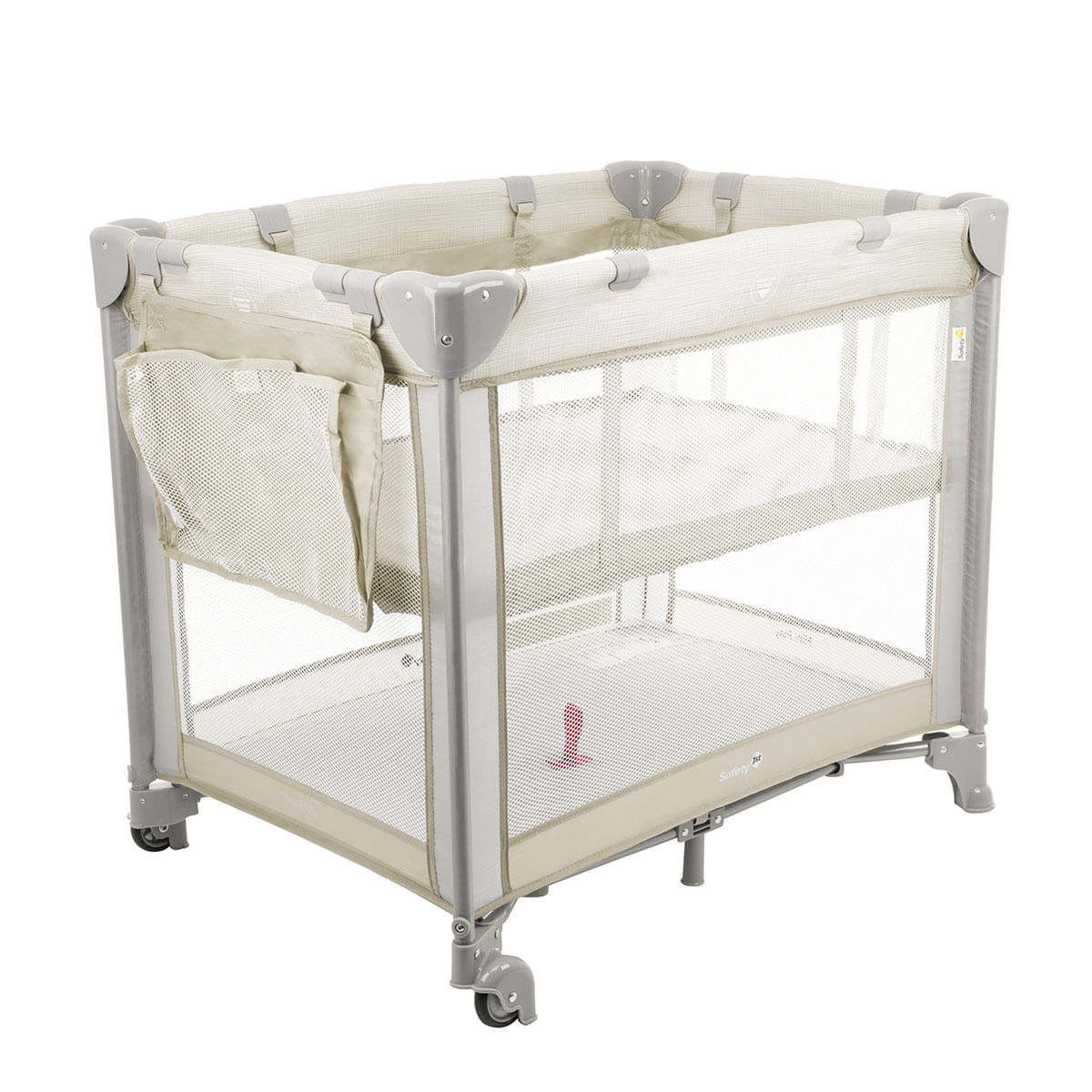Encontraproduto.com.br - Berço Mini Play Pop Bege - Safety 1st