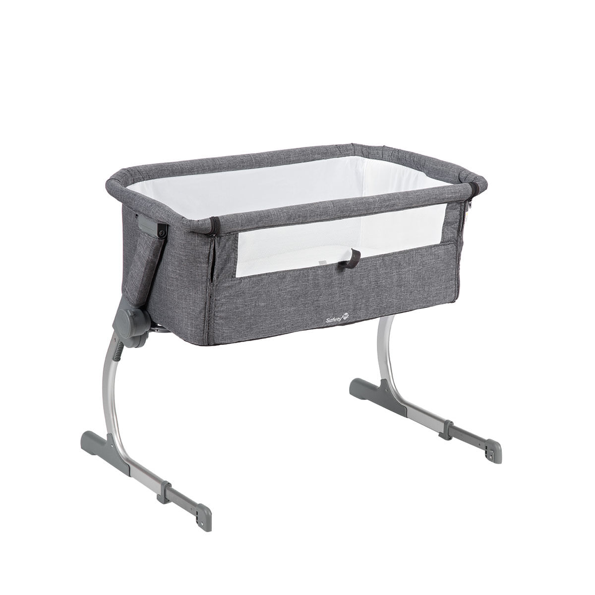 Encontraproduto.com.br - Berço Side by Side Safety 1st Gray