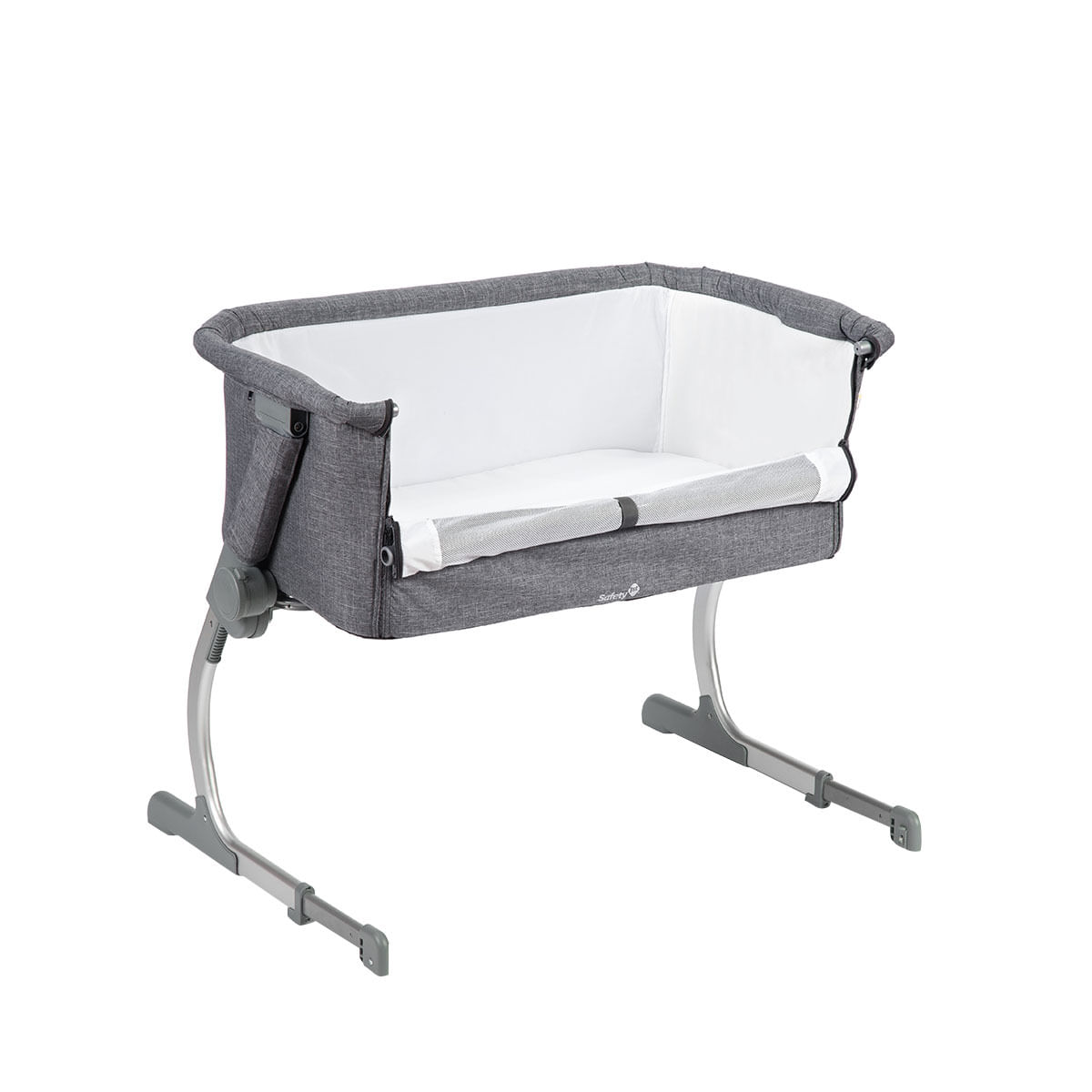 Encontraproduto.com.br - Berço Side by Side Safety 1st Gray