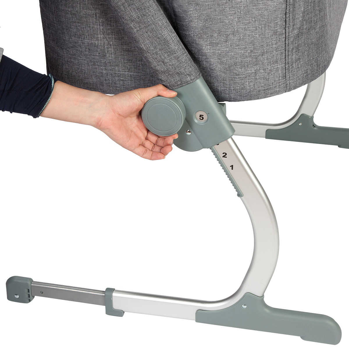 Encontraproduto.com.br - Berço Side by Side Safety 1st Gray