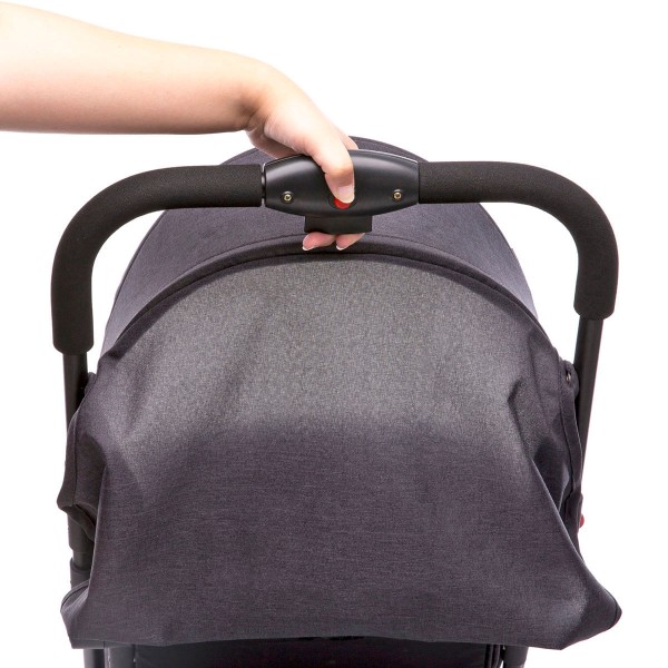 Encontraproduto.com.br - Carrinho de Bebê Passeio Cosco 4 Rodas 2 Posições Suporta Crianças de Até 15Kg Pocket Clever IMP91381 Preto