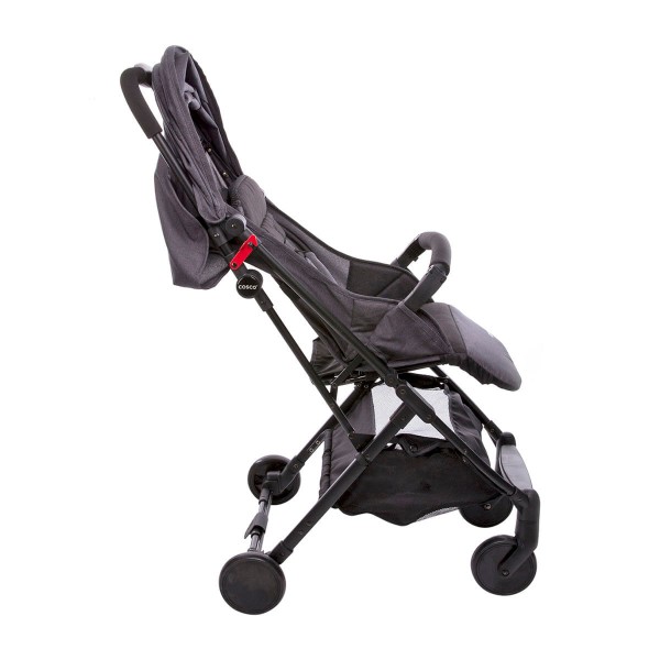 Encontraproduto.com.br - Carrinho de Bebê Passeio Cosco 4 Rodas 2 Posições Suporta Crianças de Até 15Kg Pocket Clever IMP91381 Preto