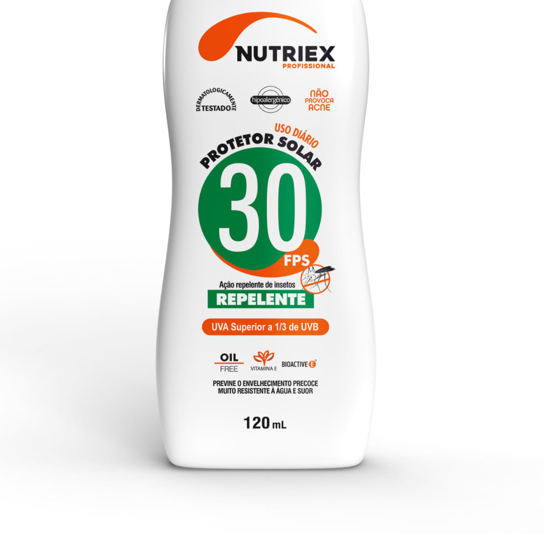 Encontraproduto.com.br - Protetor solar FPS 30 com repelente 120 ml - NUTRIEX