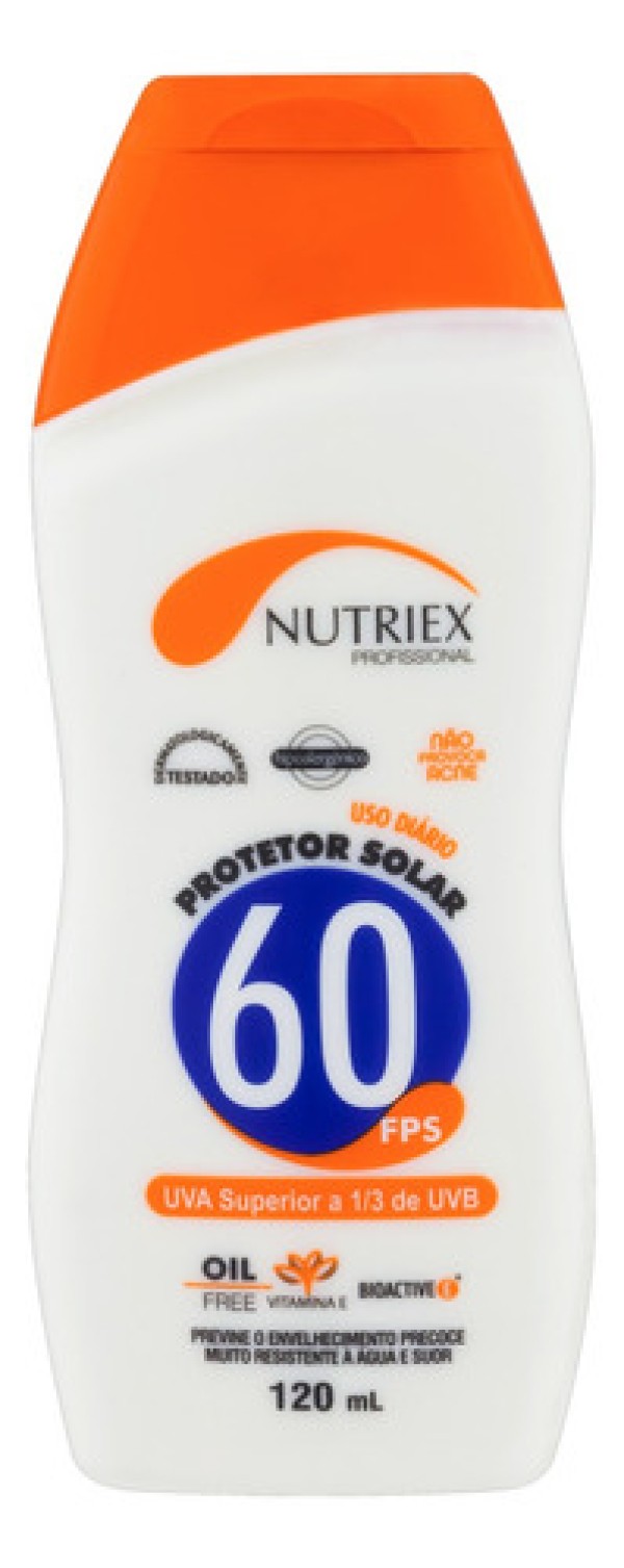 Protetor Solar Nutriex Loção FPS 60 120ml