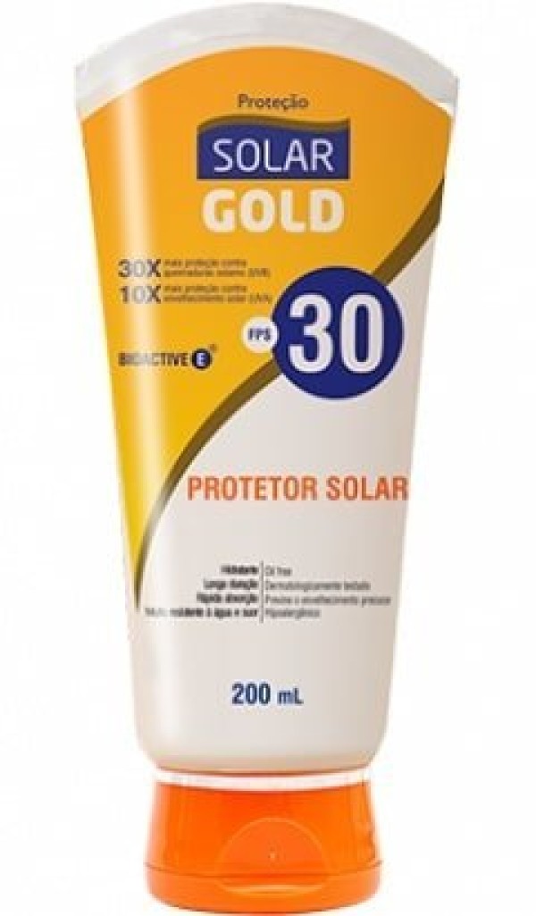 Encontraproduto.com.br - Protetor Solar Gold FPS 30 Frasco com 200ml