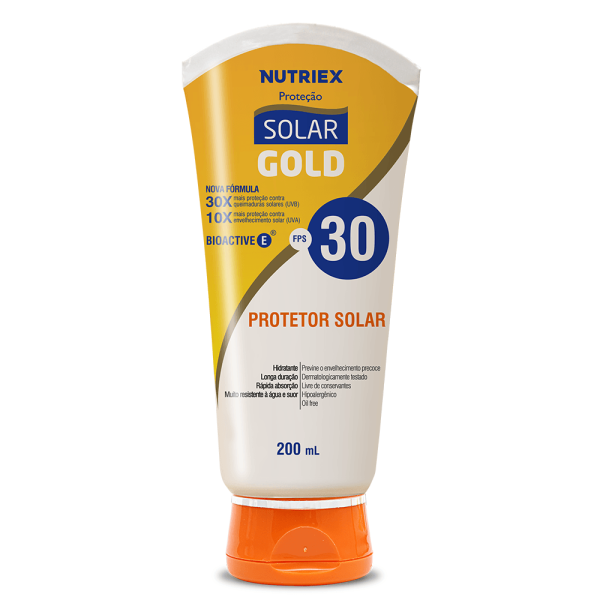 Encontraproduto.com.br - Protetor Solar Gold FPS 30 Frasco com 200ml