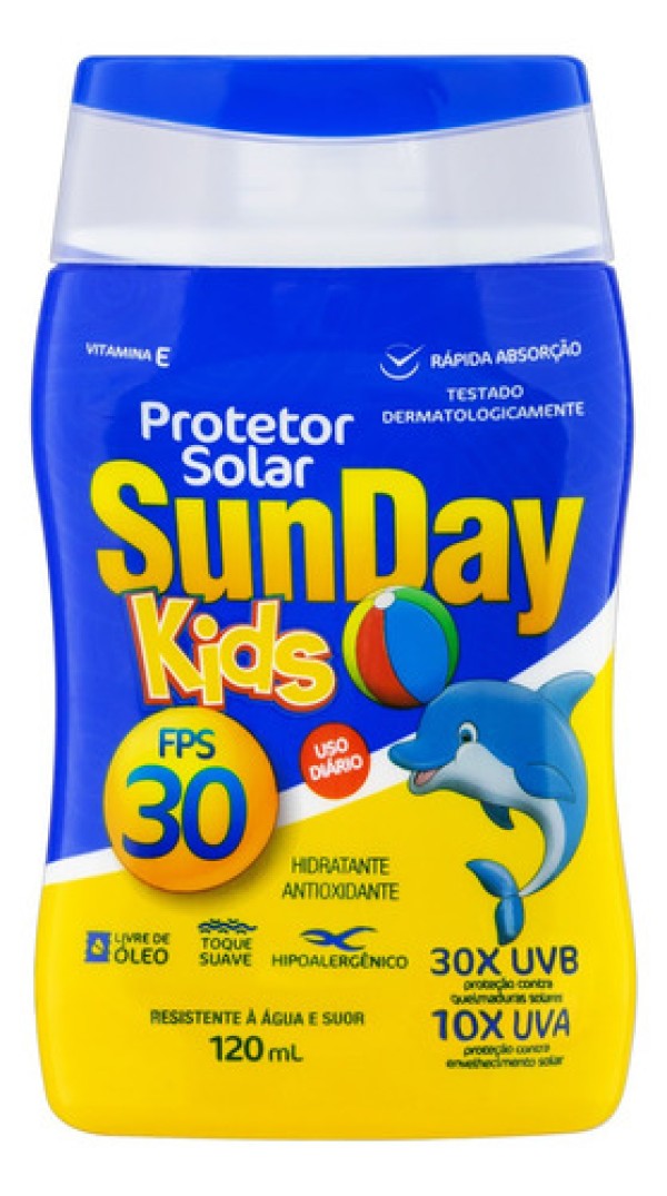 Encontraproduto.com.br - Protetor Solar Sunday Kids FPS30 UVA 120ml