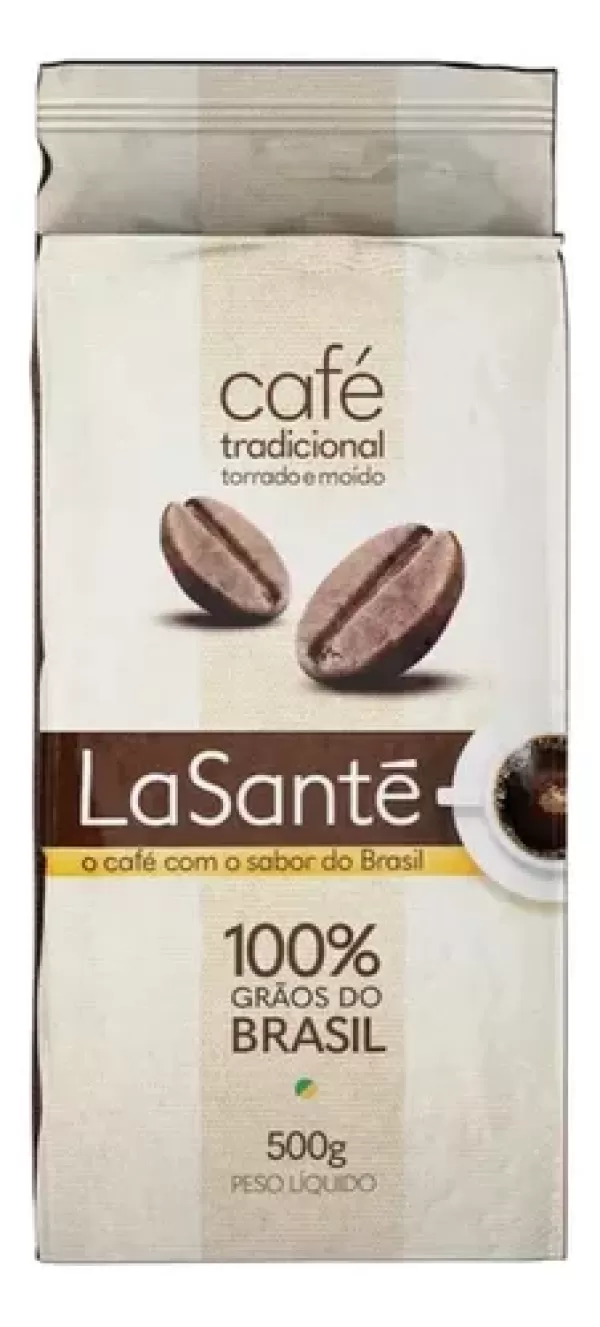 Café Torrado Moído Tradicional A Vácuo 500g La Sante