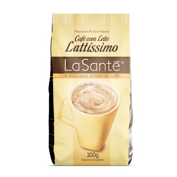 Encontraproduto.com.br - Cappuccino La Sante Cafe Com Leite 200g