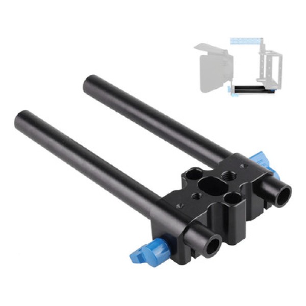 Encontraproduto.com.br - Suporte Rod Rail 15mm Adaptador de Gaiola para Matte Box e Follow Focus