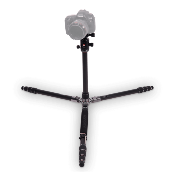 Encontraproduto.com.br - Tripé / Monopé KingJoy C-1288 com Cabeça Ball Head Q20 Fibra de Carbono até 15kg
