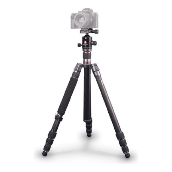 Encontraproduto.com.br - Tripé / Monopé KingJoy C-1288 com Cabeça Ball Head Q20 Fibra de Carbono até 15kg