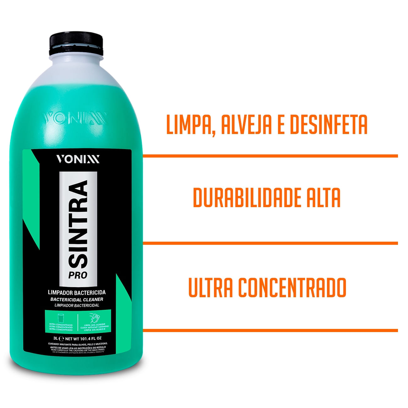 Multilimpador Automotivo Interno Sintra Pro 3 Litros Vonixx