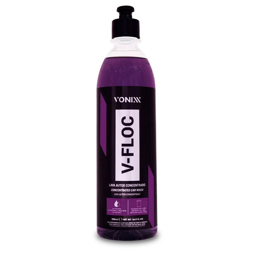 Encontraproduto.com.br - V-FLOC SHAMPOO NEUTRO LAVA AUTOS SUPER CONCENTRADO 500ML VONIXX