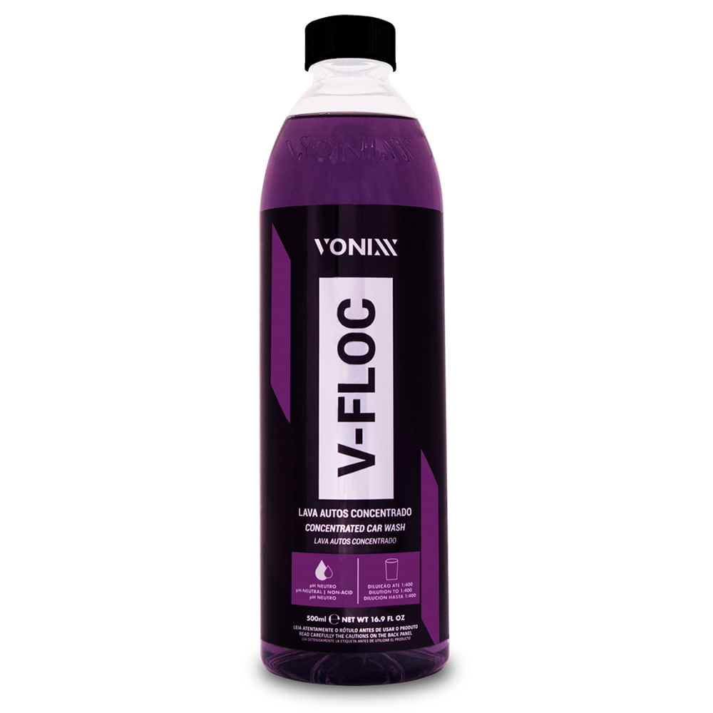 Encontraproduto.com.br - V-FLOC SHAMPOO NEUTRO LAVA AUTOS SUPER CONCENTRADO 500ML VONIXX