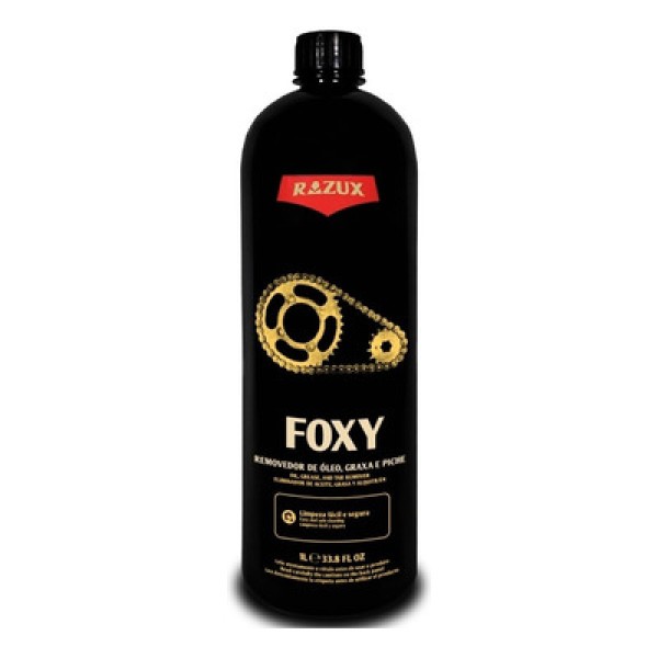 Encontraproduto.com.br - Removedor Óleo Graxa Piche Limpa Corrente Foxy Razux 1L (MP)