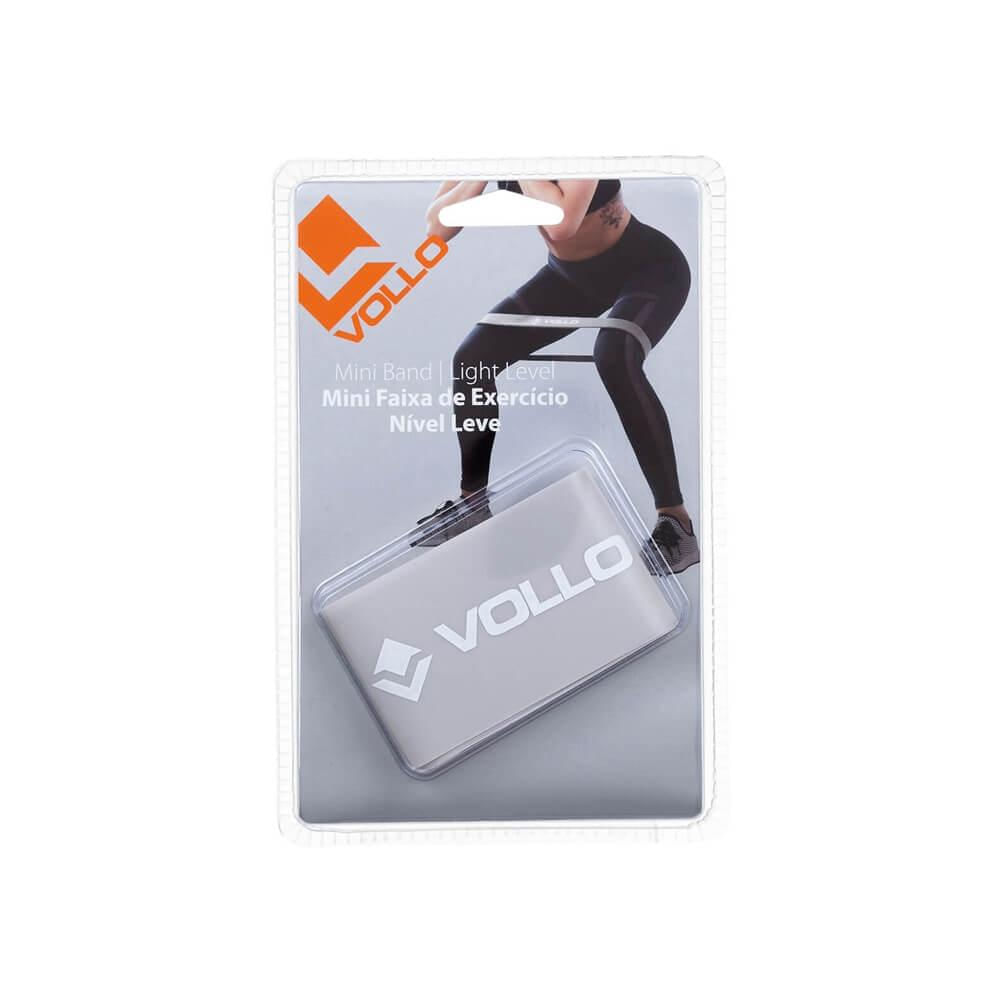 Encontraproduto.com.br - Mini Band Faixa de Exercicios Nivel Leve Cinza Vollo