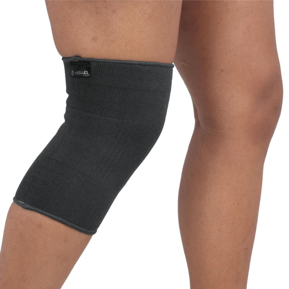 Encontraproduto.com.br - Joelheira Vollo Elástica Cinza