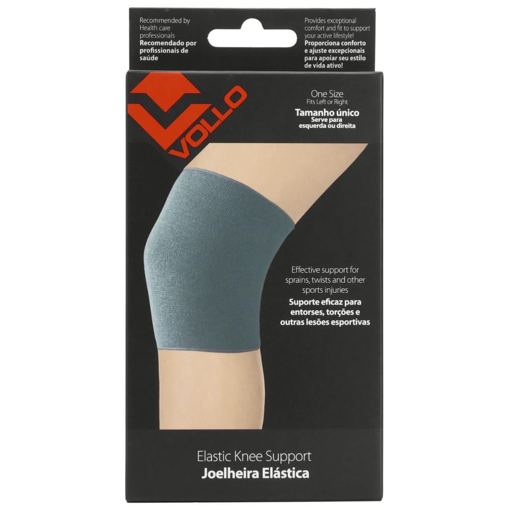 Encontraproduto.com.br - Joelheira Vollo Elástica Cinza